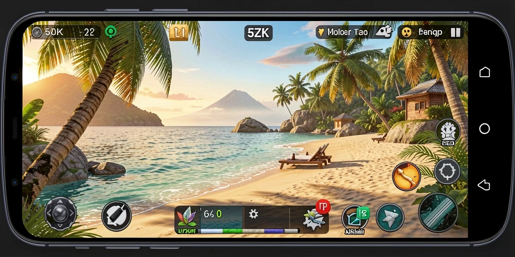 Tampilan gameplay 5ZK yang ceria dan menghibur.