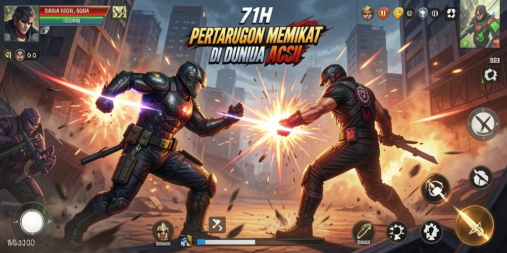Screenshot utama 71H menampilkan aksi seru dalam permainan.