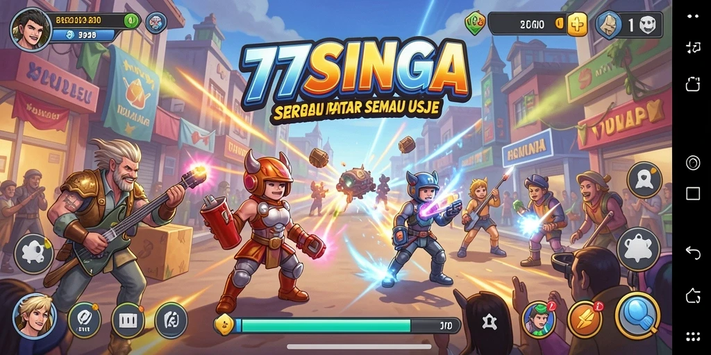 Tampilan gameplay seru dan penuh tantangan dalam 77SINGA.