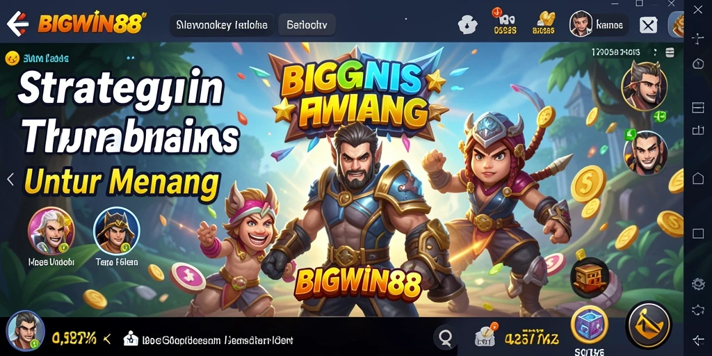 Screenshot gameplay BIGWIN88 menampilkan pertempuran strategi yang intens.