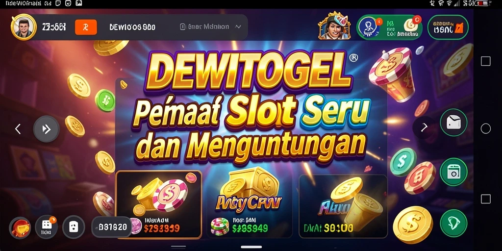 Gameplay DEWITOGEL yang mengasyikkan dengan berbagai tema slot.