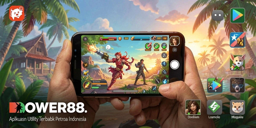 Tampilan antarmuka DOWER88 dengan berbagai fitur Utility yang menarik.