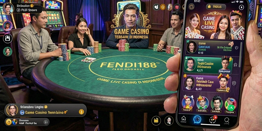 Tampilan gameplay Live Casino yang menarik dan interaktif di FENDI188.