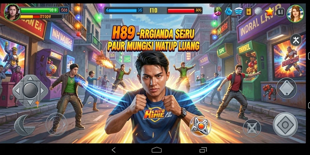Tampilan gameplay utama H89 yang seru dan penuh tantangan.