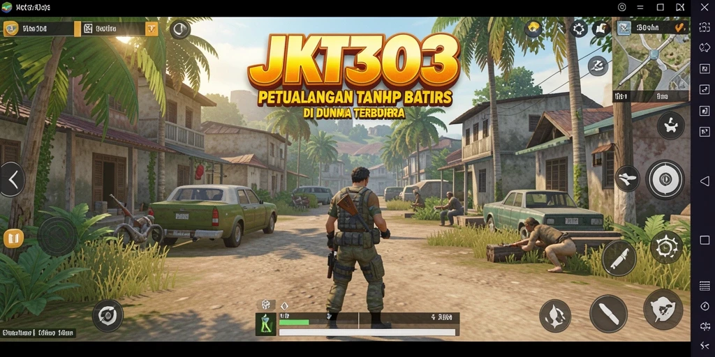 Tampilan gameplay JKT303 yang penuh warna dan imersif di dunia terbuka.