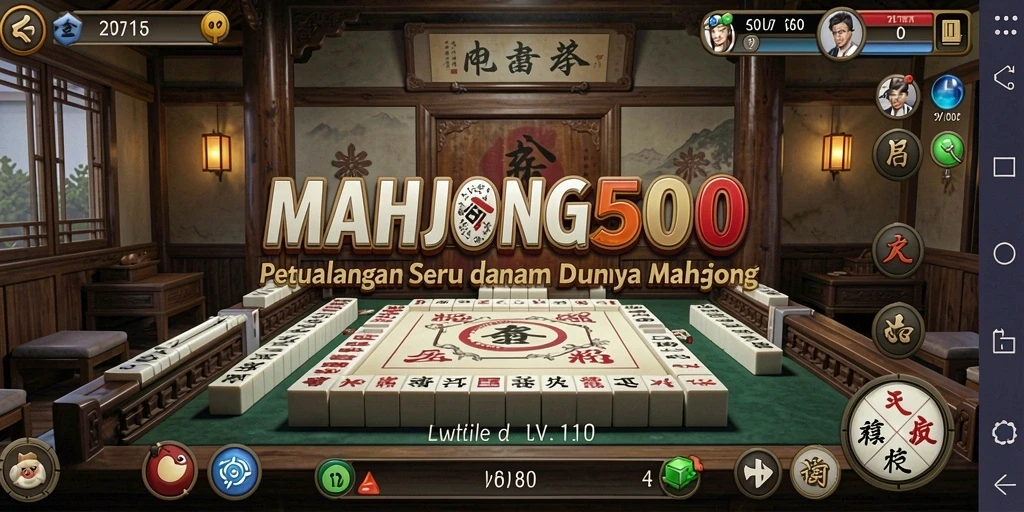 Tampilan gameplay seru dari MAHJONG500 yang menantang.