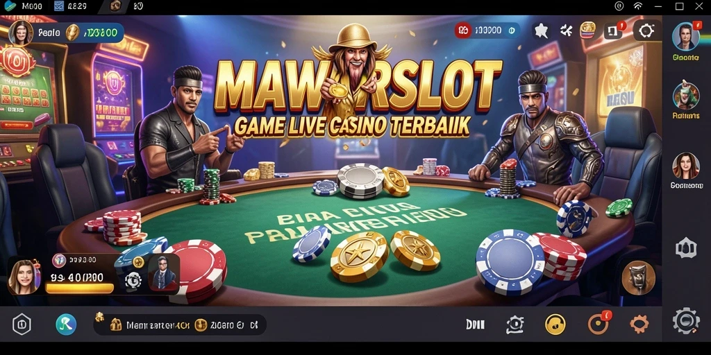 Tampilan gameplay Live Casino penuh aksi dari MAWARSLOT.