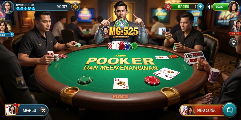 Tampilan gameplay MG525 yang seru dengan pemain aktif.