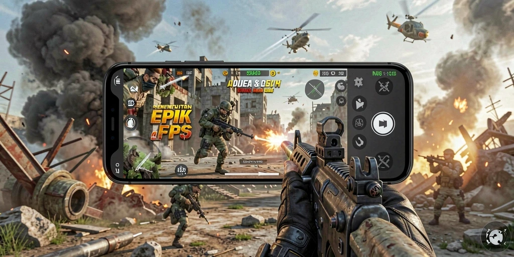 Gameplay N06 menampilkan aksi pertempuran yang mendebarkan di arena FPS.