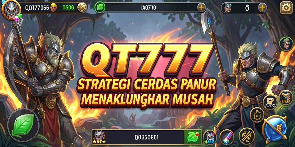 Screenshot gameplay QT777 menampilkan aksi strategi intens.