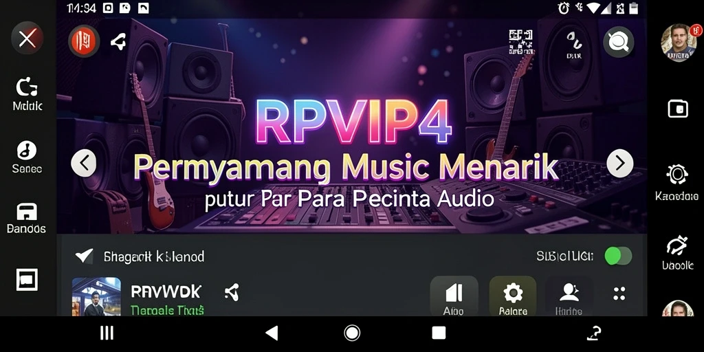 Screenshot RPVIP4 menampilkan pemain bernyanyi dengan antusias di dalam game.