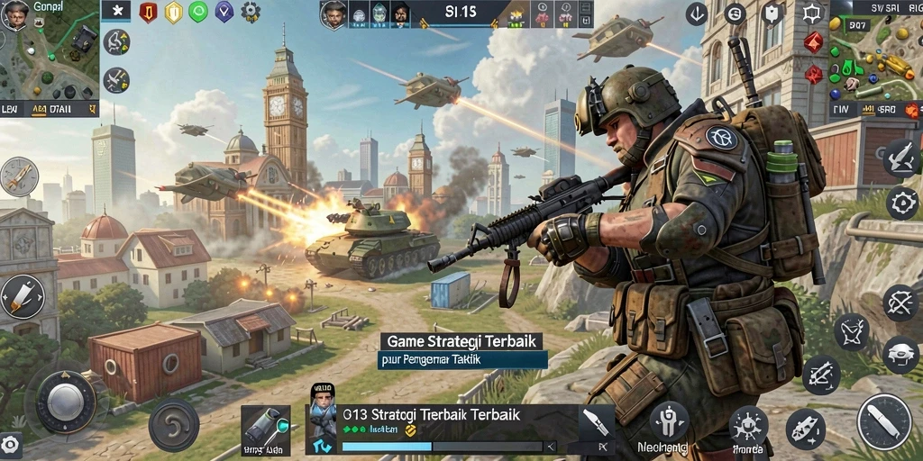 Tampilan gameplay mendebarkan dari S13 dengan strategi yang kompleks.