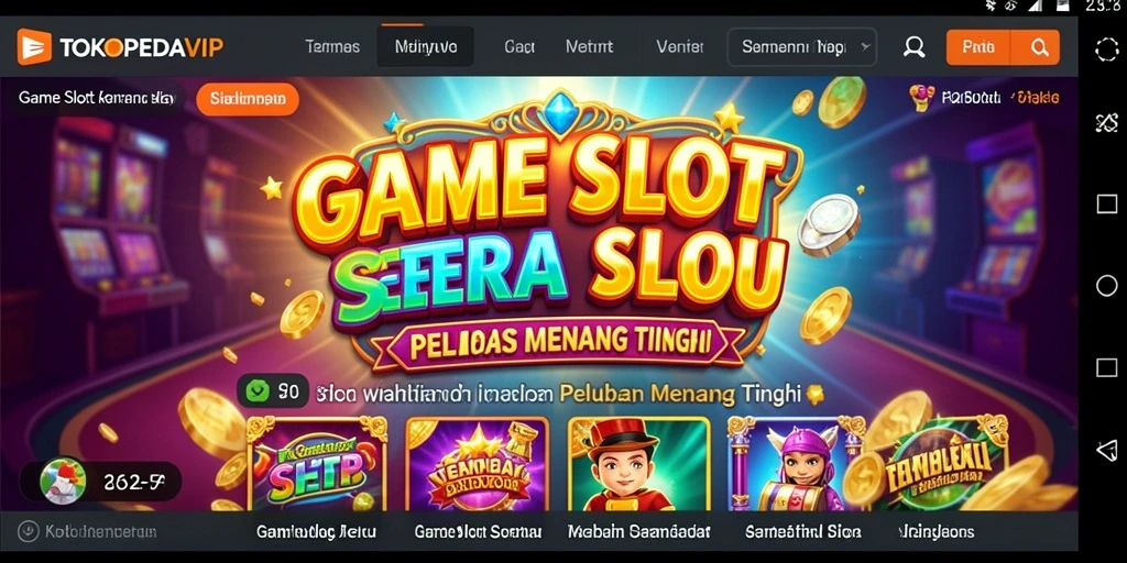 Screenshot gameplay TOKOPEDIAVIP dengan tampilan slot yang menarik.