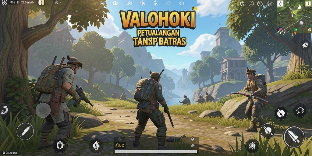 Tampilan gameplay menarik dari dunia terbuka VALOHOKI.