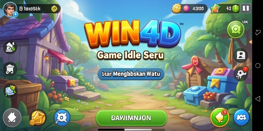 Tangkapan layar gameplay <strong>WIN4D</strong> yang menunjukkan aksi dan strategi permainan Idle.
